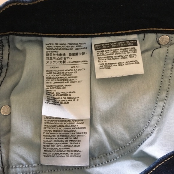 Levi’s Bermuda Shorts Dark Wash Denim Womens Sz 33 Stretch 12” Inseam Beach - Picture 10 of 15